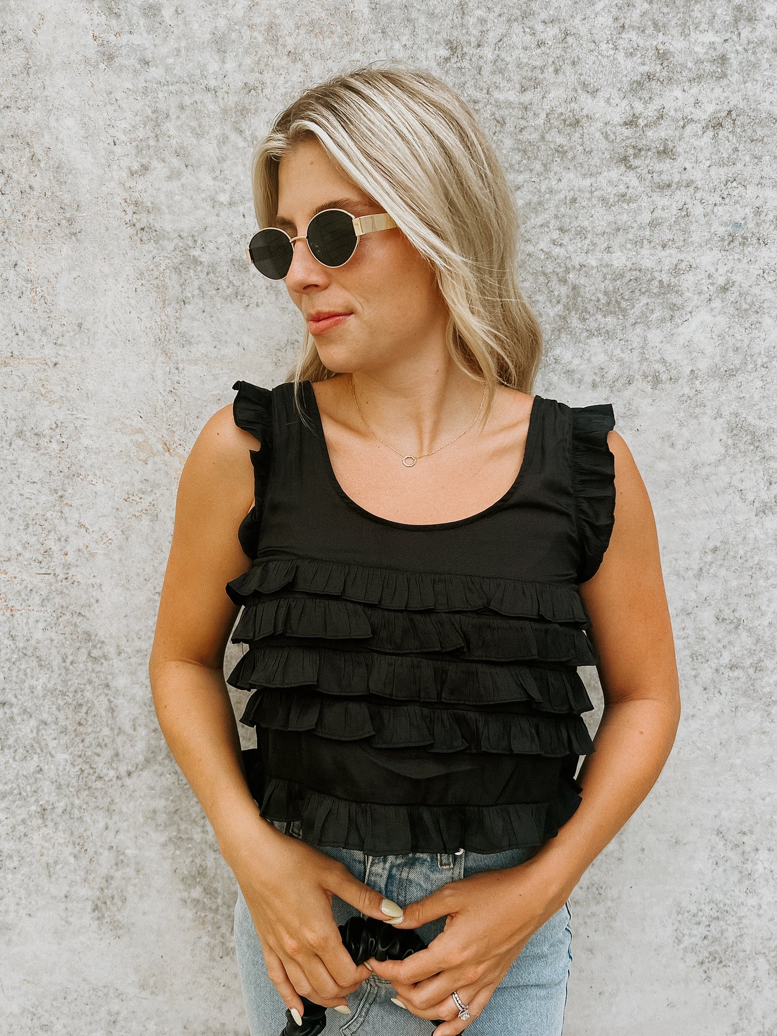 Shae Ruffle Top