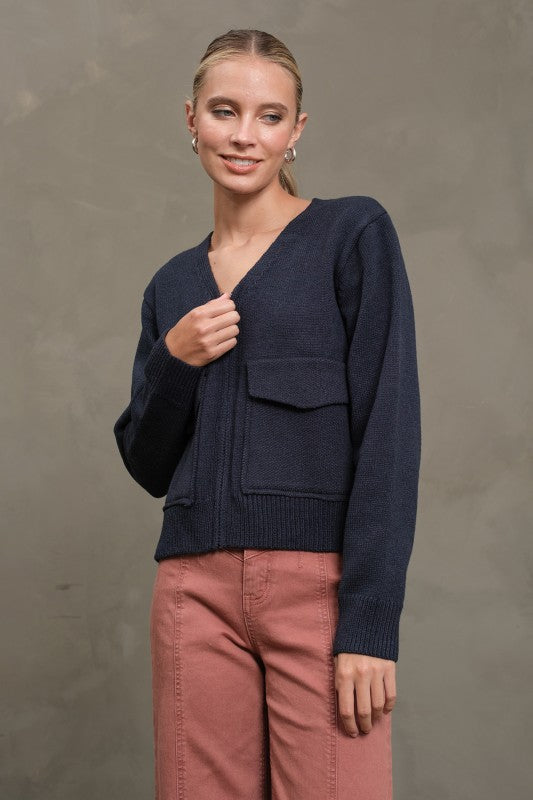 Norah Zip-Up Cardigan