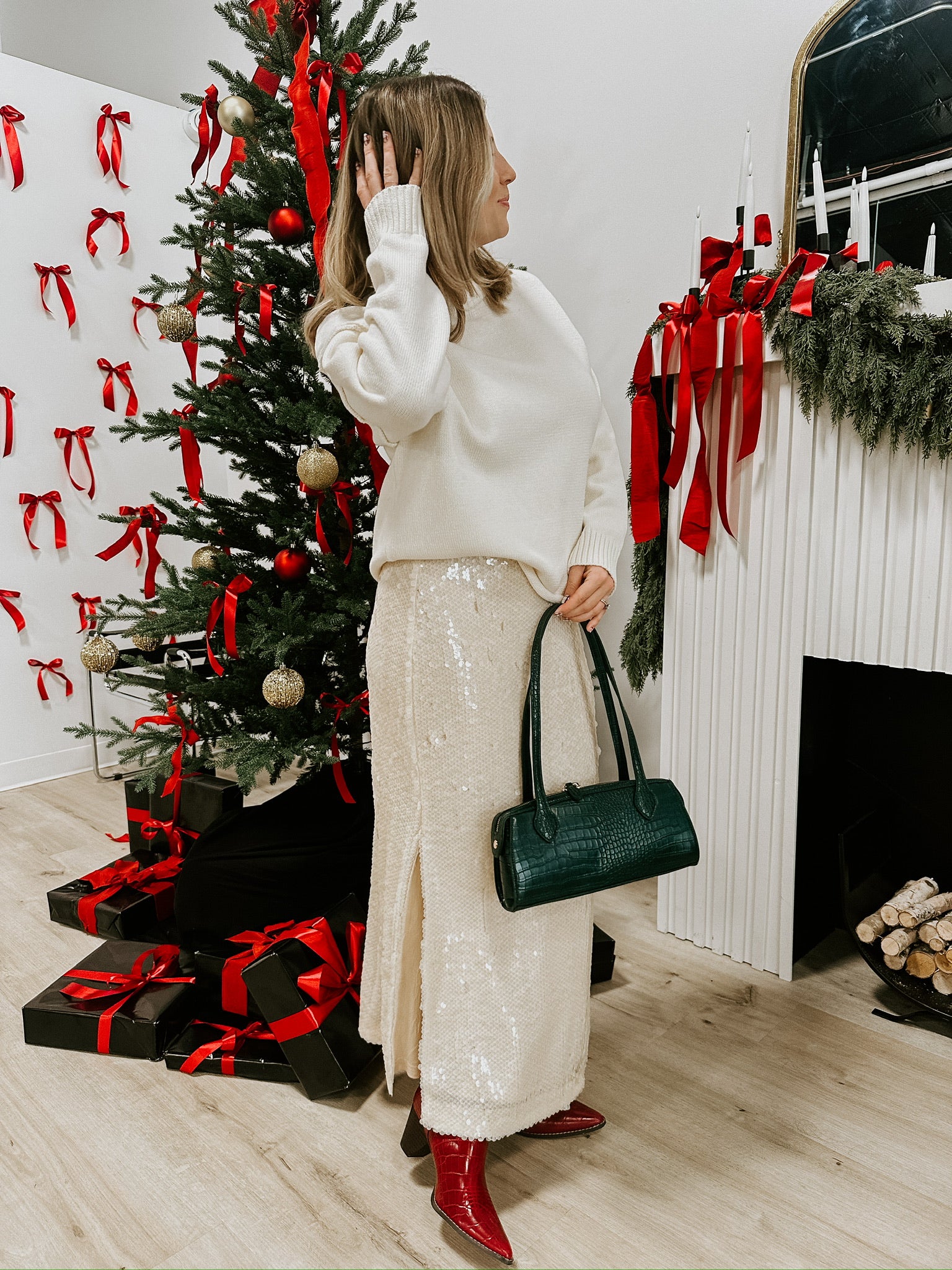 Erica Sequin Midi Skirt