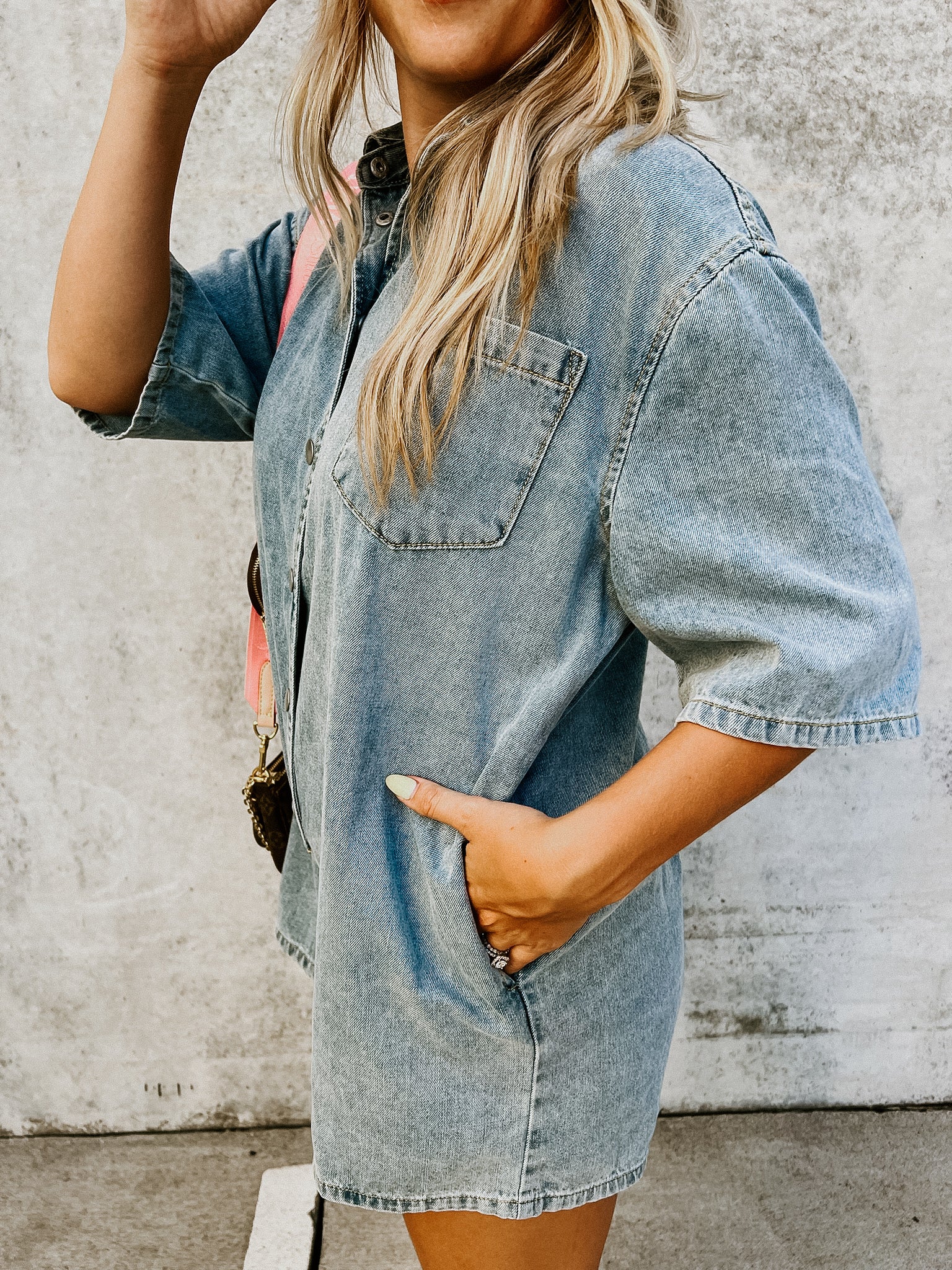 Logan Denim Romper