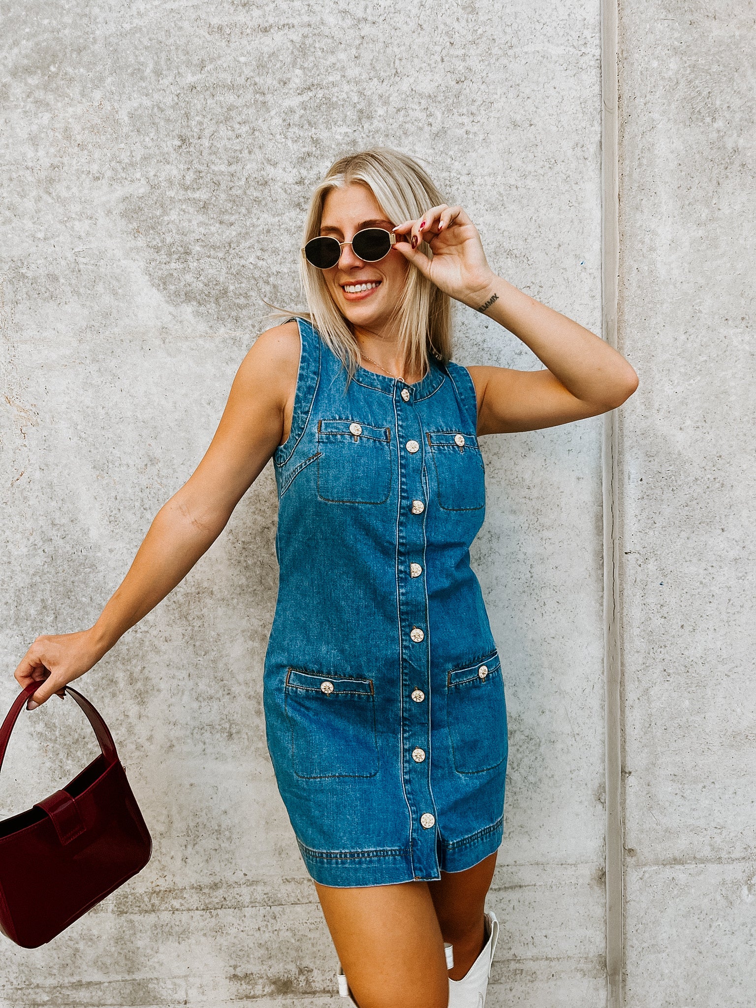 Dalia Denim Mini Dress