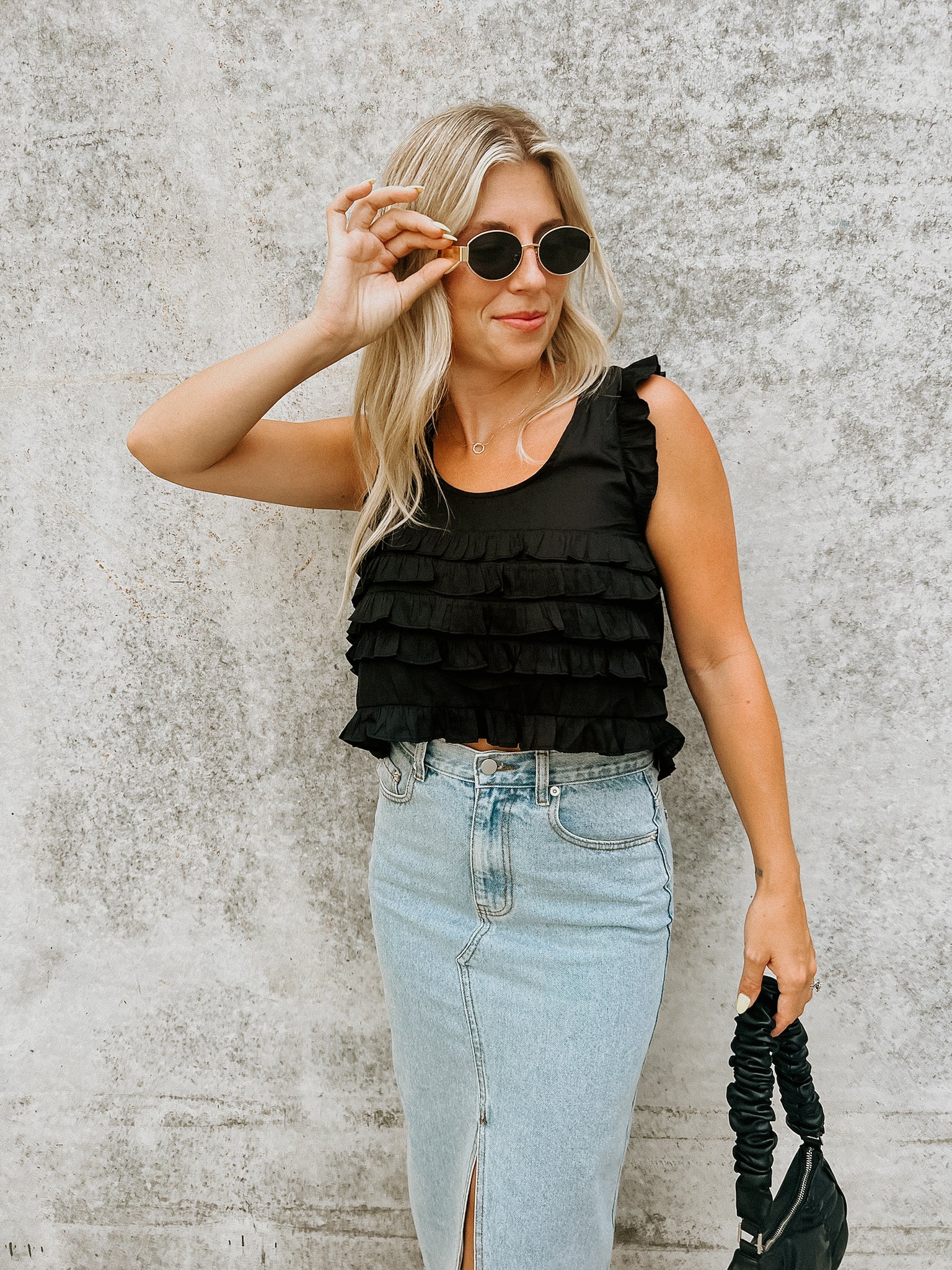 Shae Ruffle Top