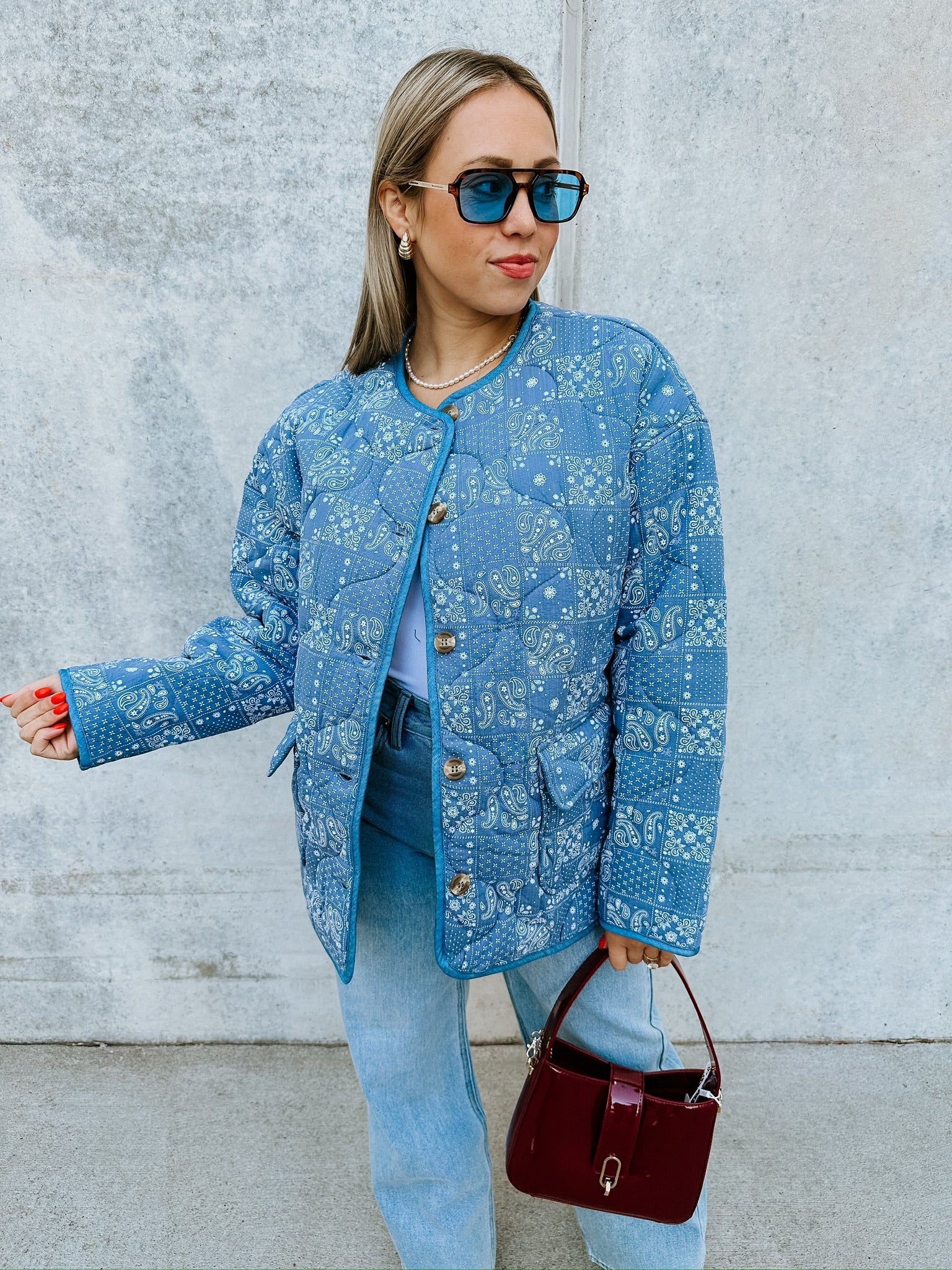 Daria Denim Quilted Jacket