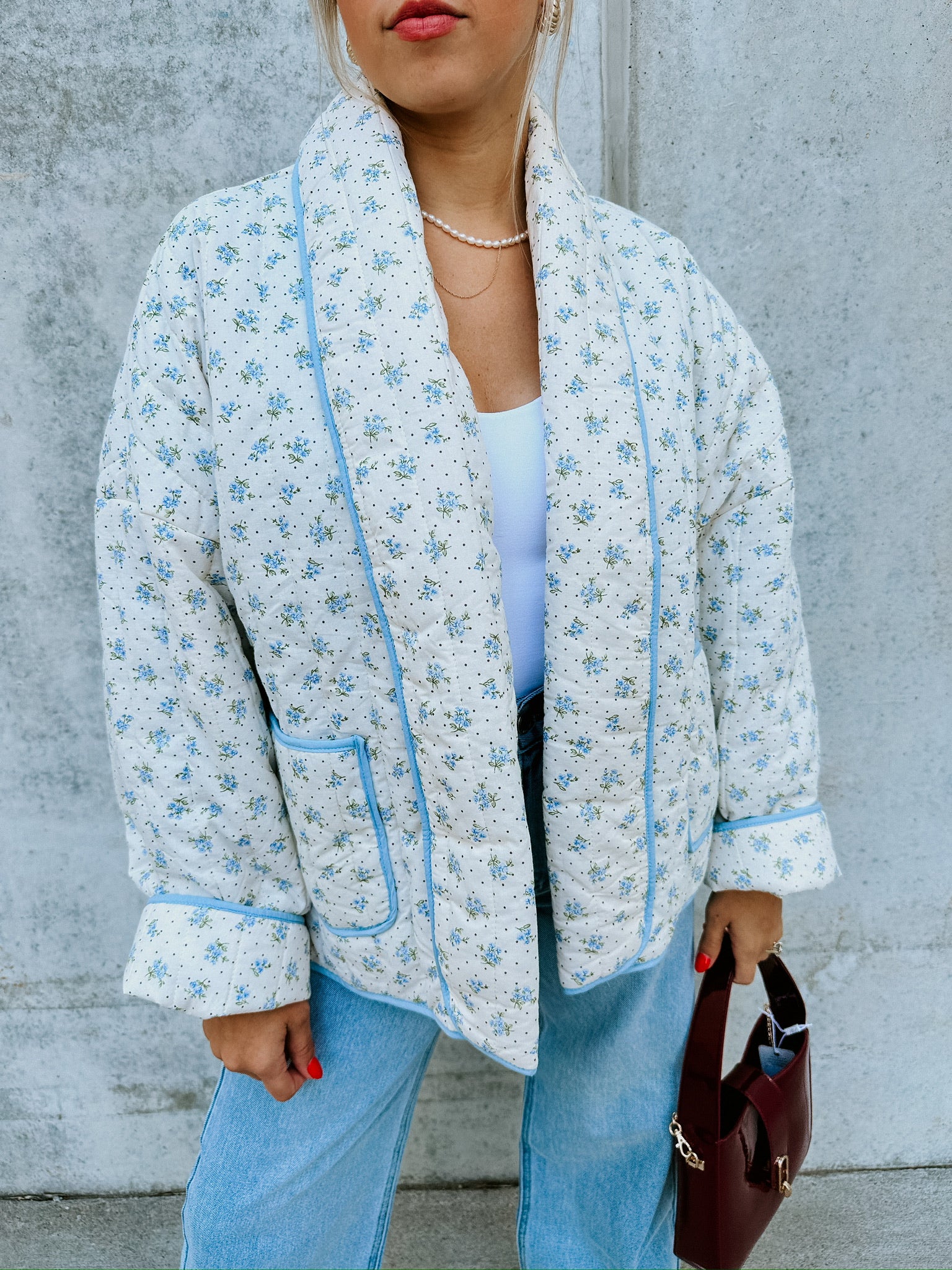 Evelyn Floral Quilted Jacket