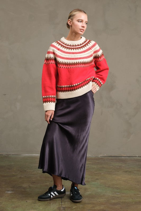 Eve Satin Midi Skirt