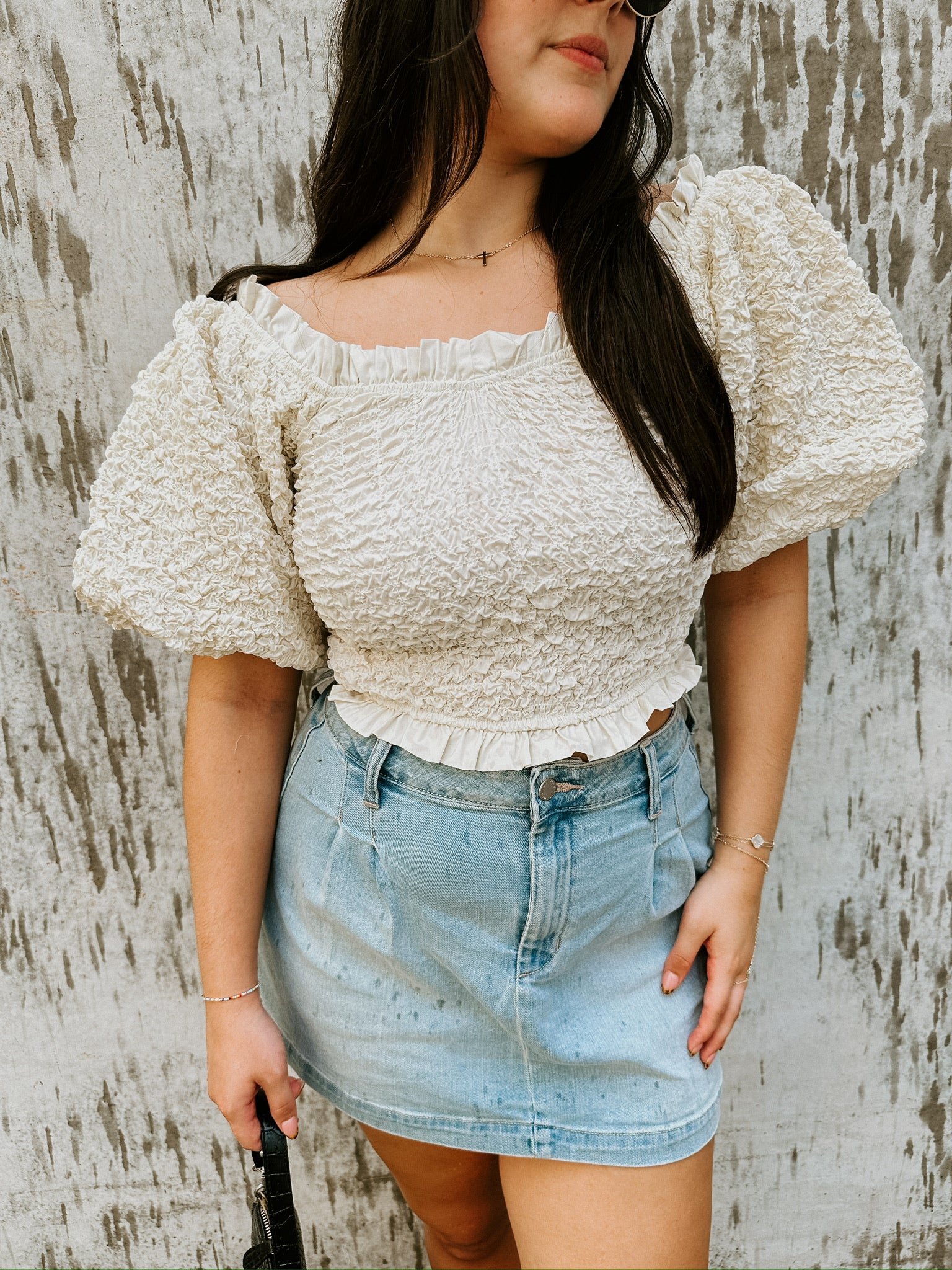 Janelle Puff Sleeve Top