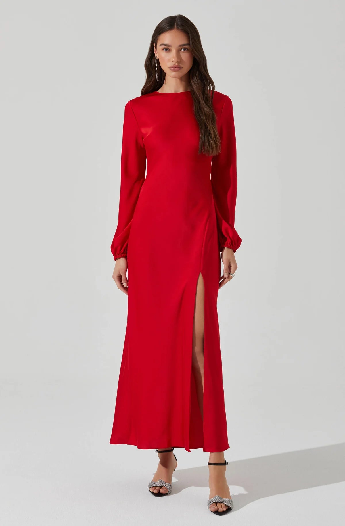 Elyse Satin Maxi Dress – Mauve Clothing Boutique