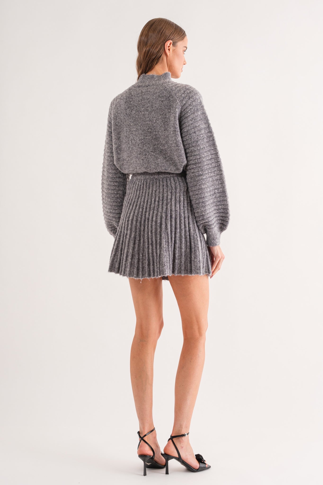 Gabrielle Grey Knit Skirt