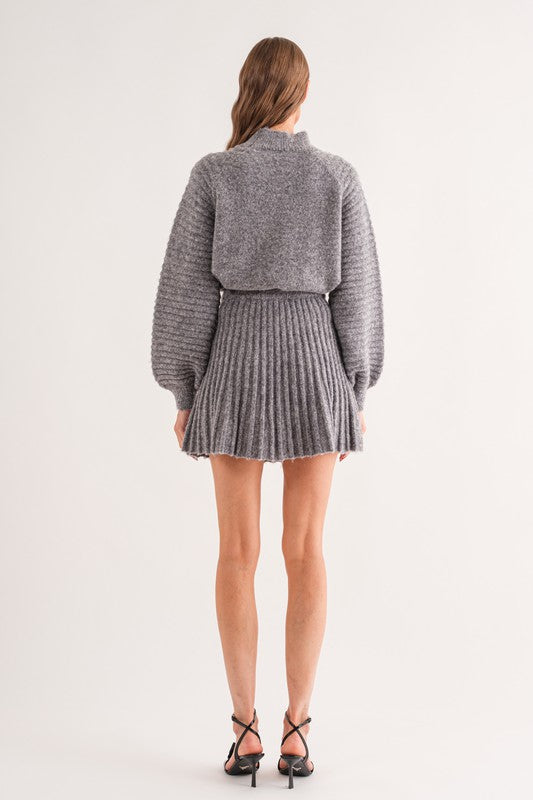 Gabrielle Grey Knit Skirt