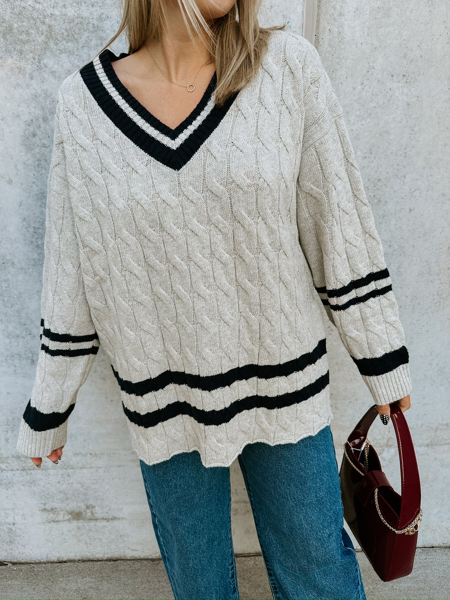 Kacey Cable Knit Sweater