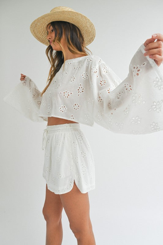 Tenley Eyelet Short