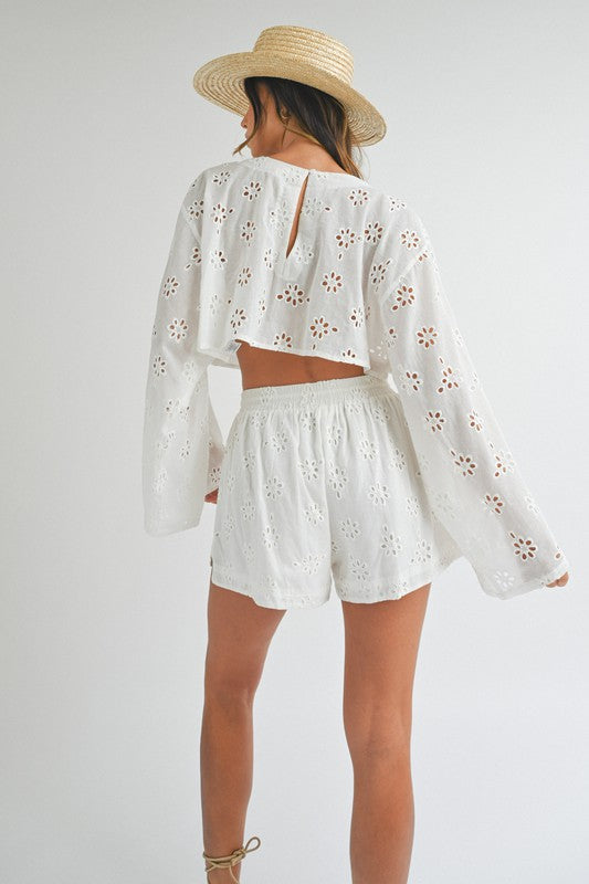 Tenley Eyelet Short