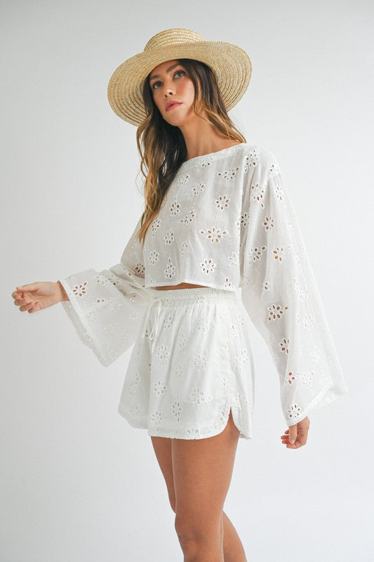 Tenley Eyelet Short