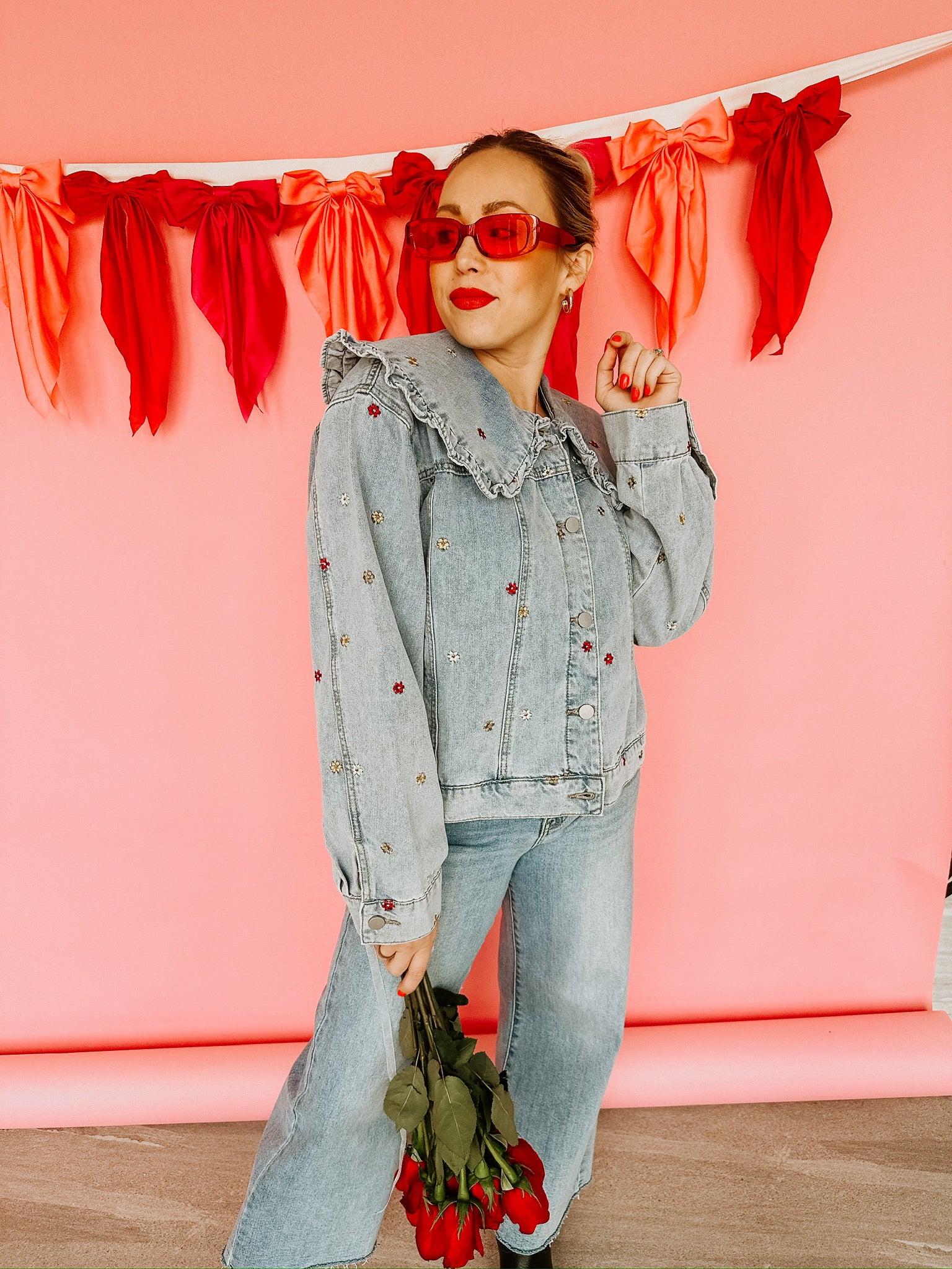 Maren Embroidered Denim Jacket