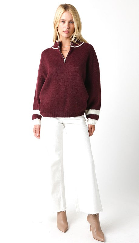 Audrey Half-Zip Sweater