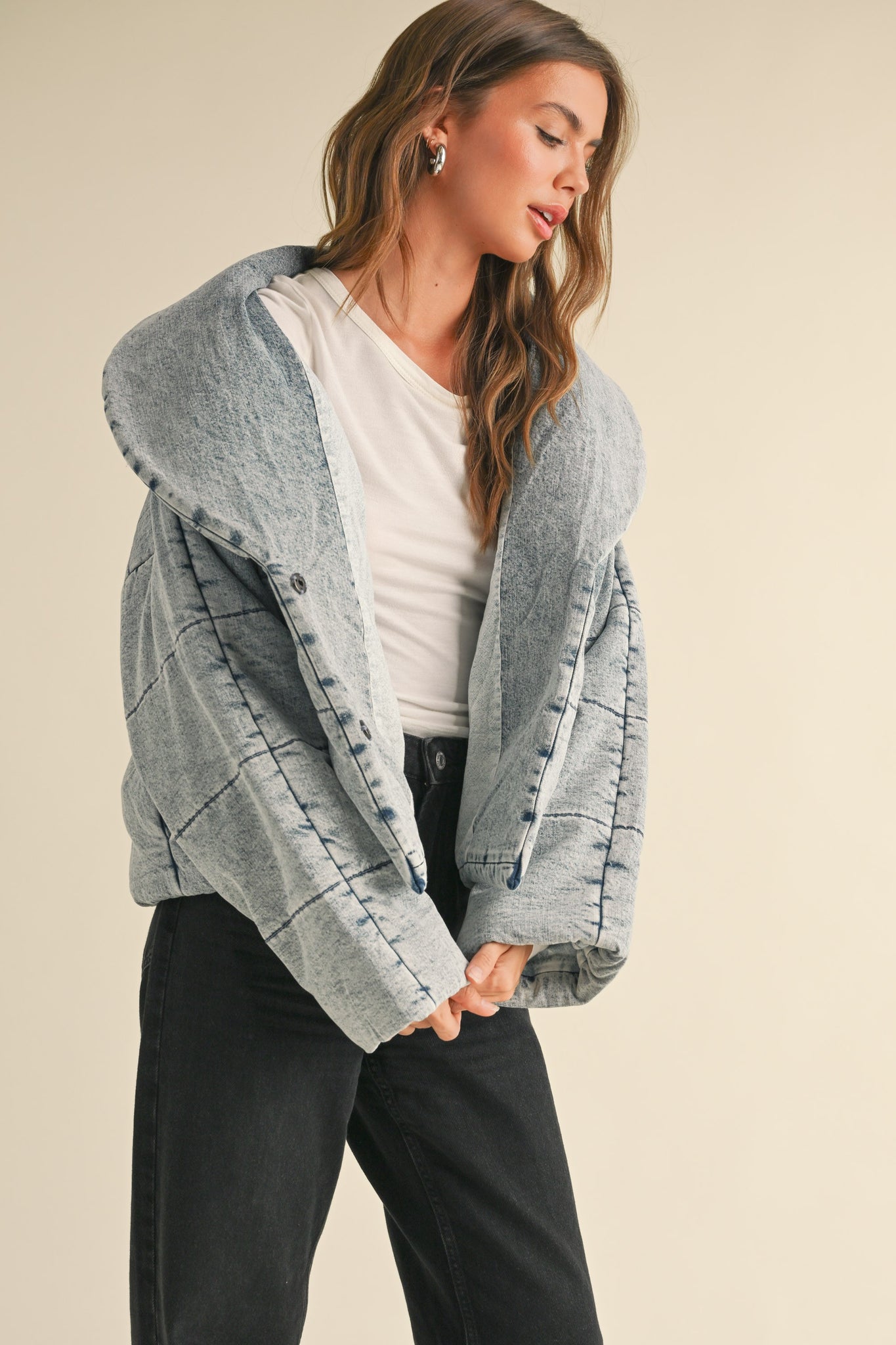 Devin Denim Quilted Jacket