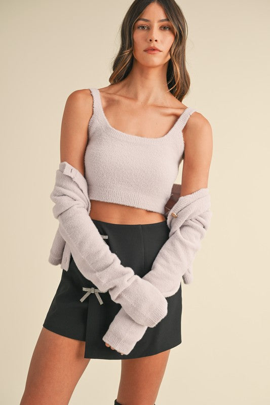 Layla Lavender Cardigan Set
