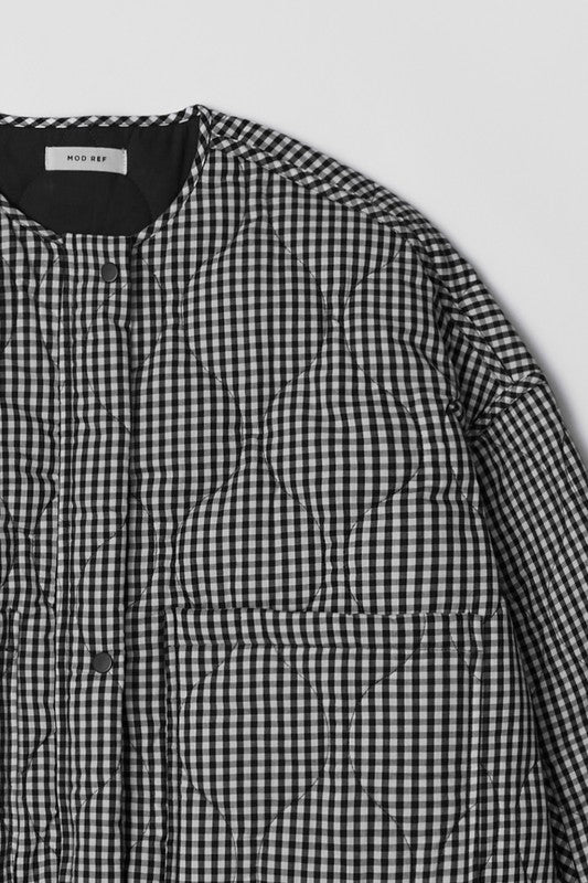 Rochelle Gingham Jacket- Black