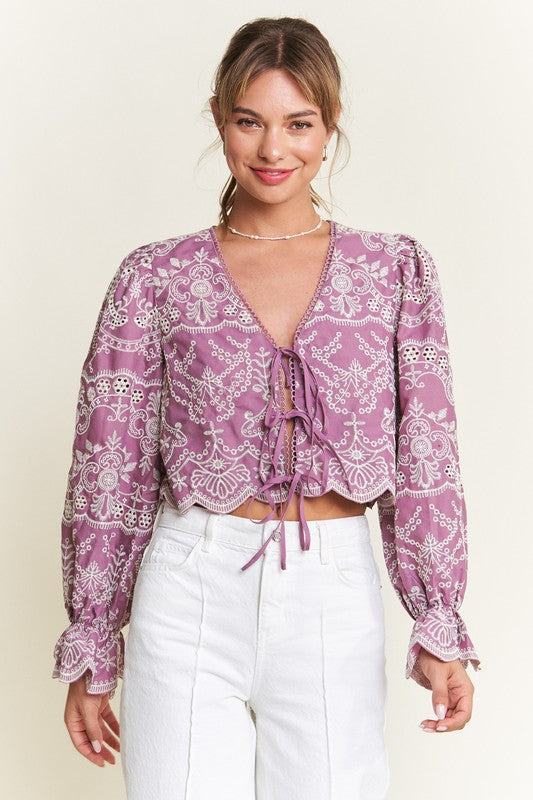 Olivia Eyelet Blouse