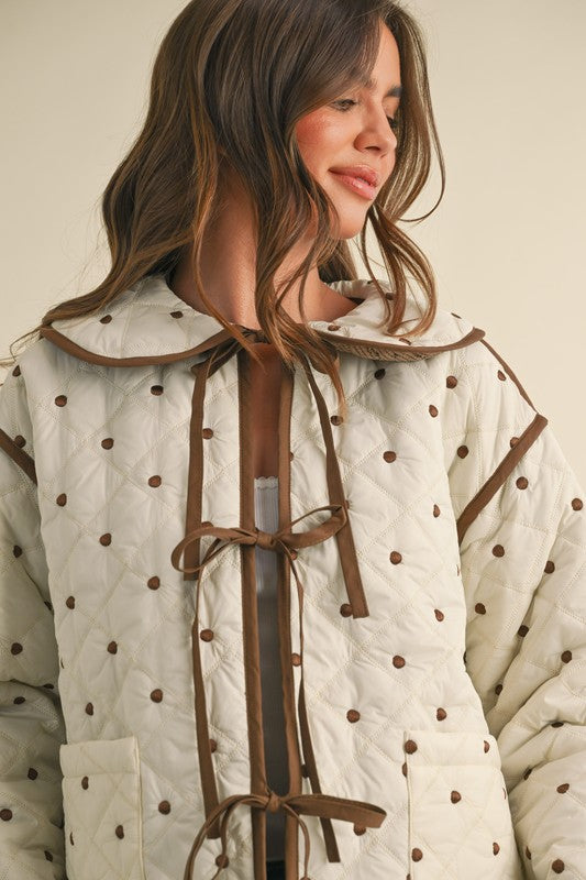 Penny Polkadot Quilted Jacket