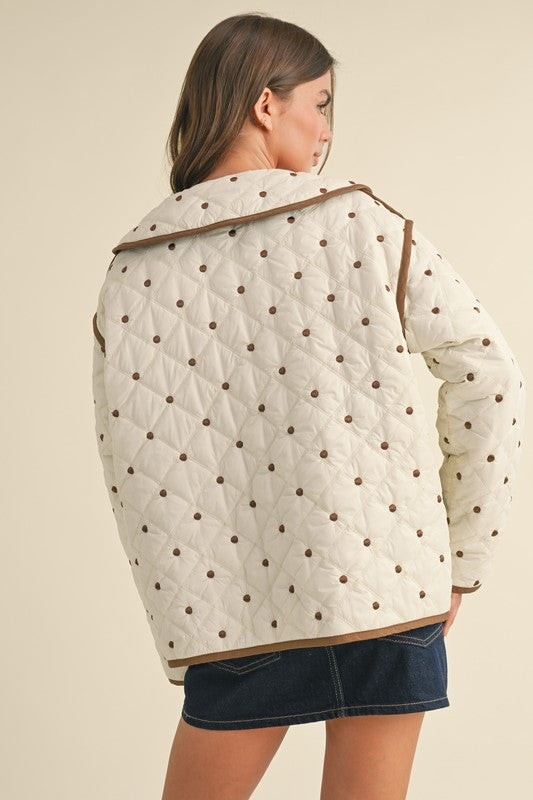 Penny Polkadot Quilted Jacket