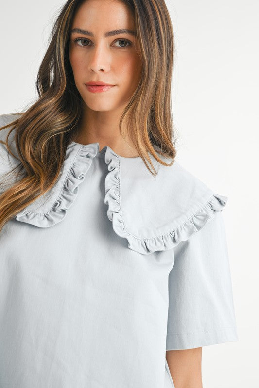Denie Ruffled Collar Mini