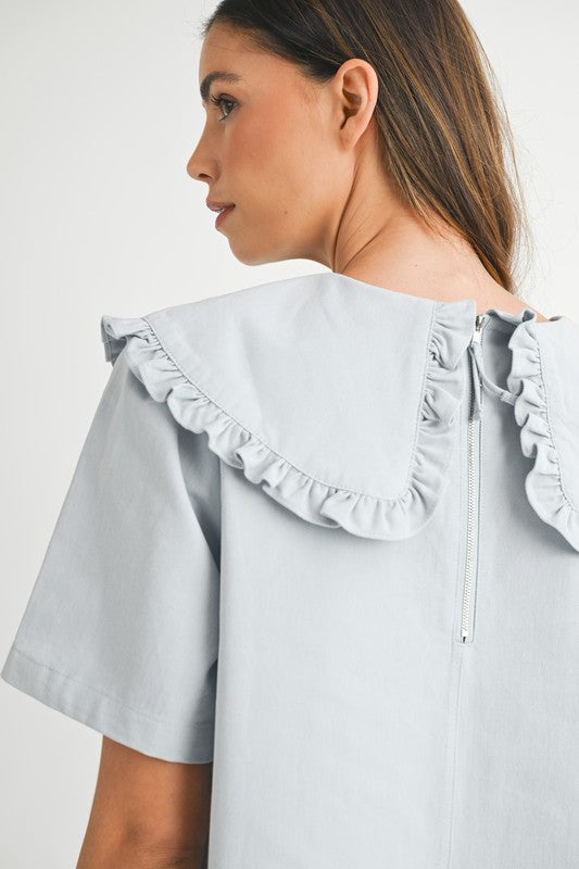 Denie Ruffled Collar Mini