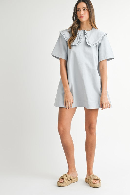 Denie Ruffled Collar Mini