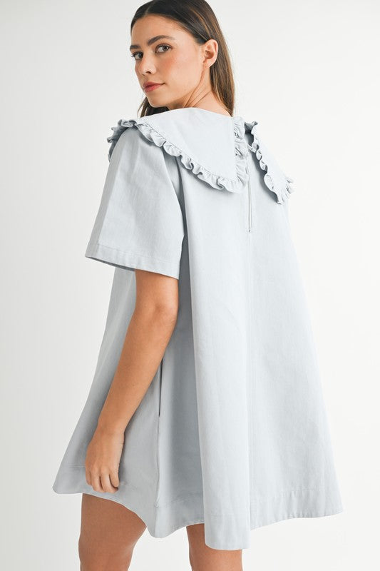 Denie Ruffled Collar Mini