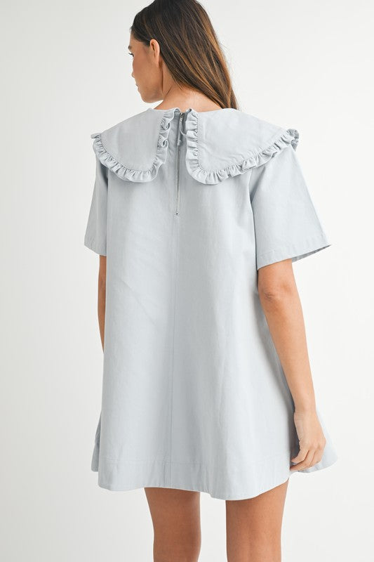 Denie Ruffled Collar Mini