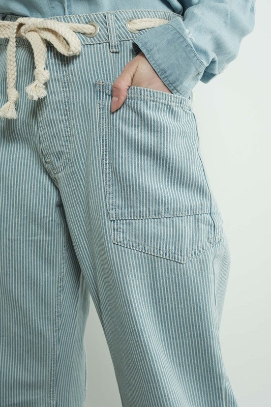 Emerson Stripe Barrel Denim