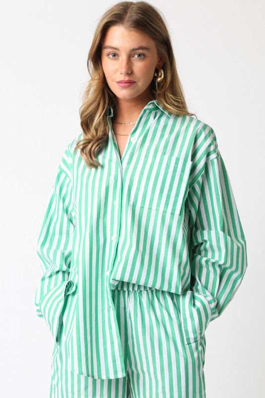 Gabby Stripe Button Down