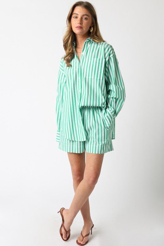 Gabby Stripe Button Down