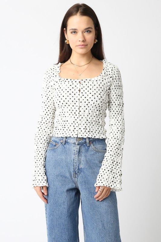 Alexa Polka Dot Top