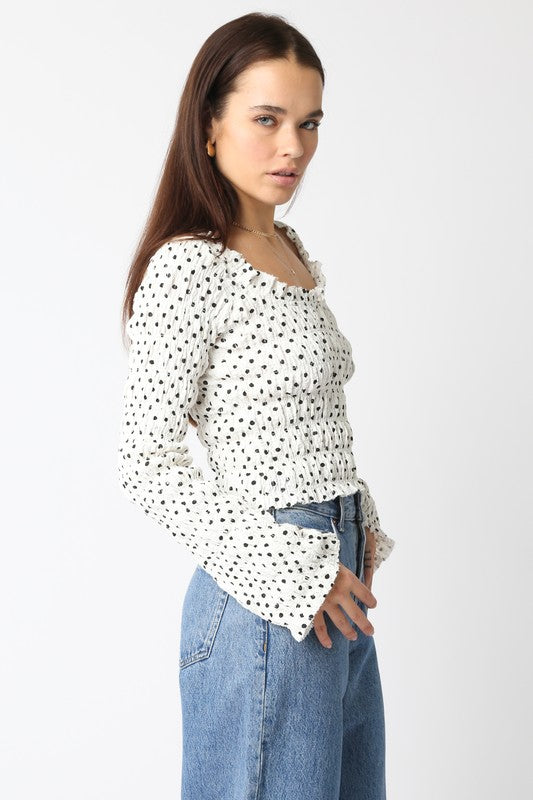 Alexa Polka Dot Top