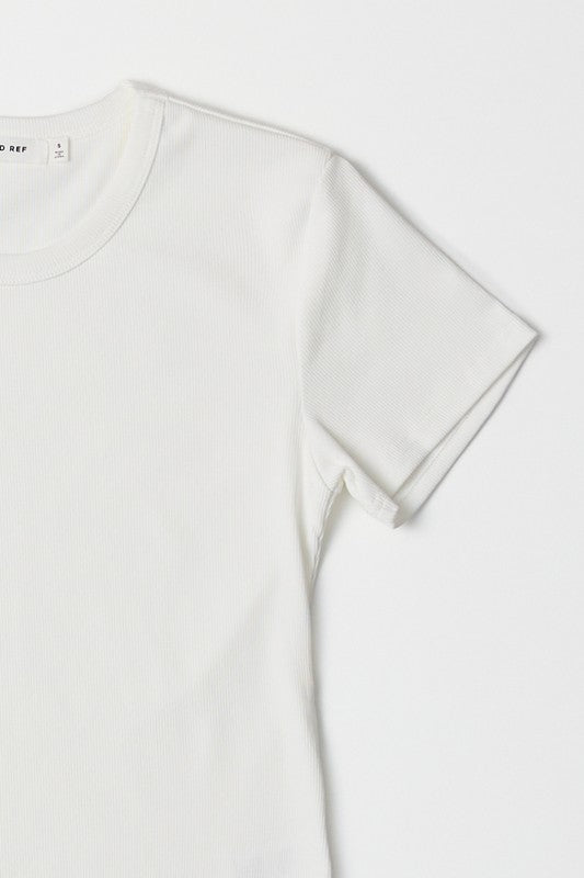 Miller Ribbed Tee- White