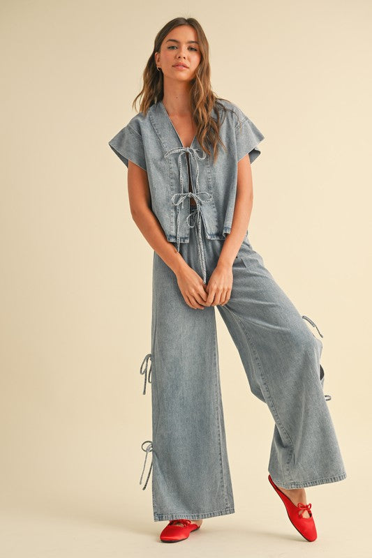 Maggie Tie Denim Pant