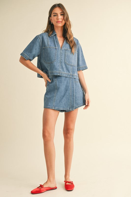 Dylan Denim Skort