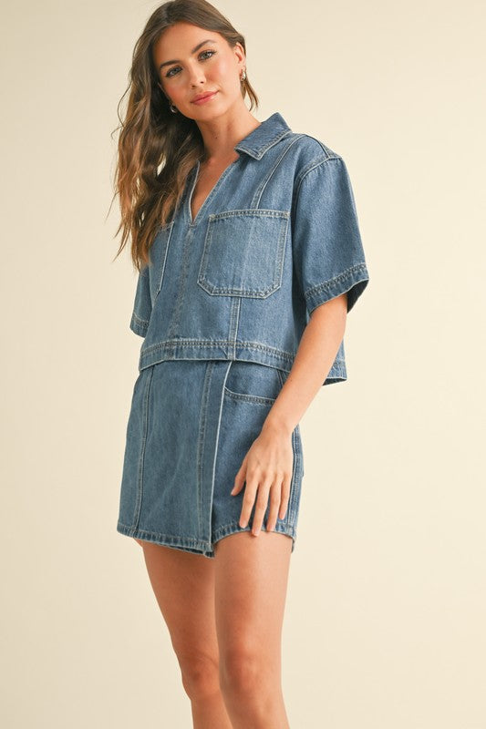 Dylan Pocket Front Denim Shirt