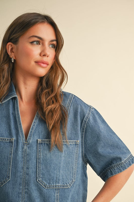 Dylan Pocket Front Denim Shirt