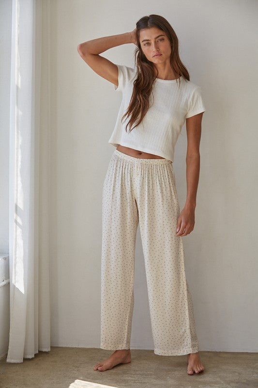 Ella Pointelle Ribbed Tee