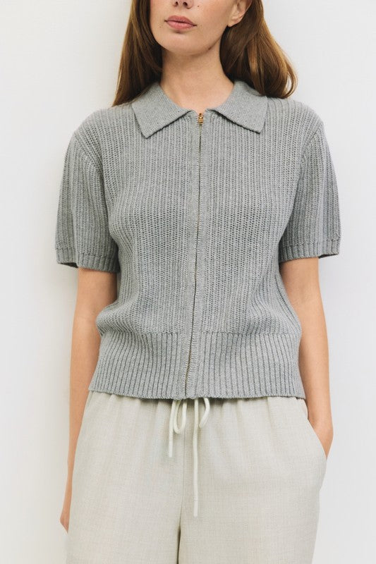 Nadia Zip-Up Top
