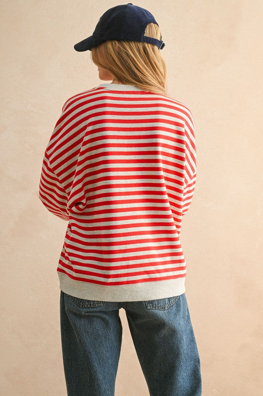 Amber Stripe Pullover