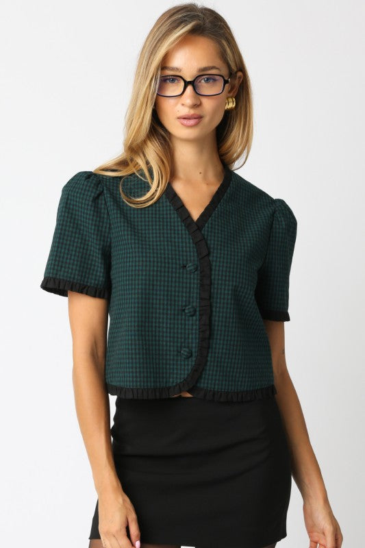 Tara Checkered Top