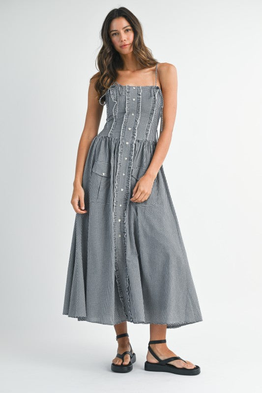 Gabrielle Gingham Midi