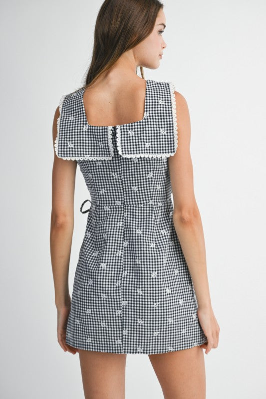 Katherine Gingham Wrap Mini