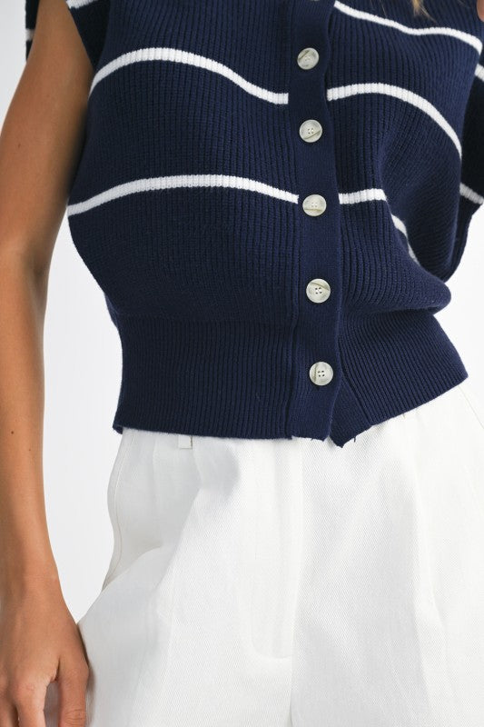 Sadie Stripe Sweater Vest