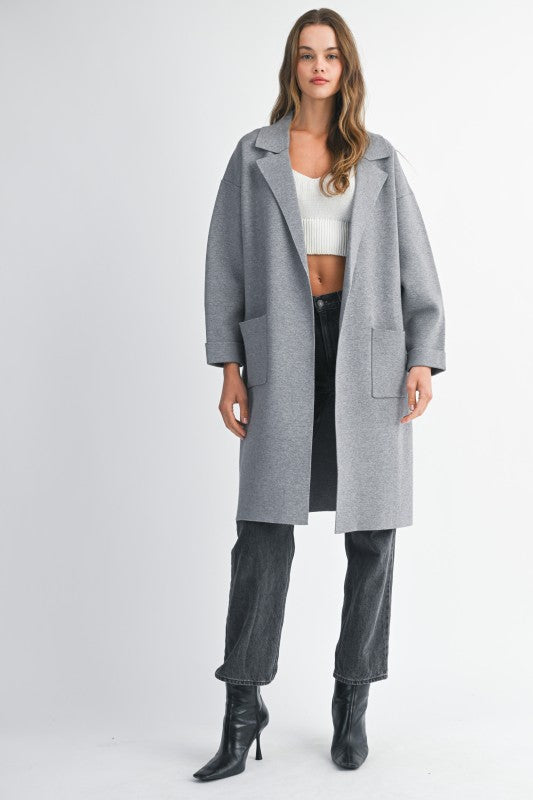 Olivia Knit Trench Coat