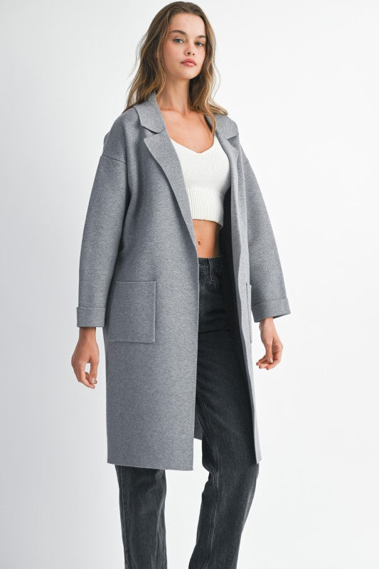 Olivia Knit Trench Coat