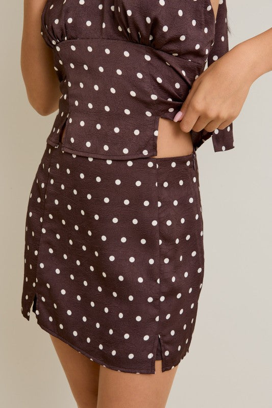 Billie Polka Dot Skirt Set